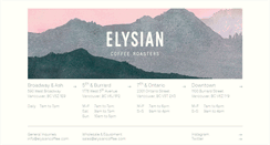 Desktop Screenshot of elysiancoffee.com