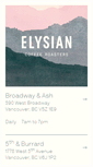 Mobile Screenshot of elysiancoffee.com